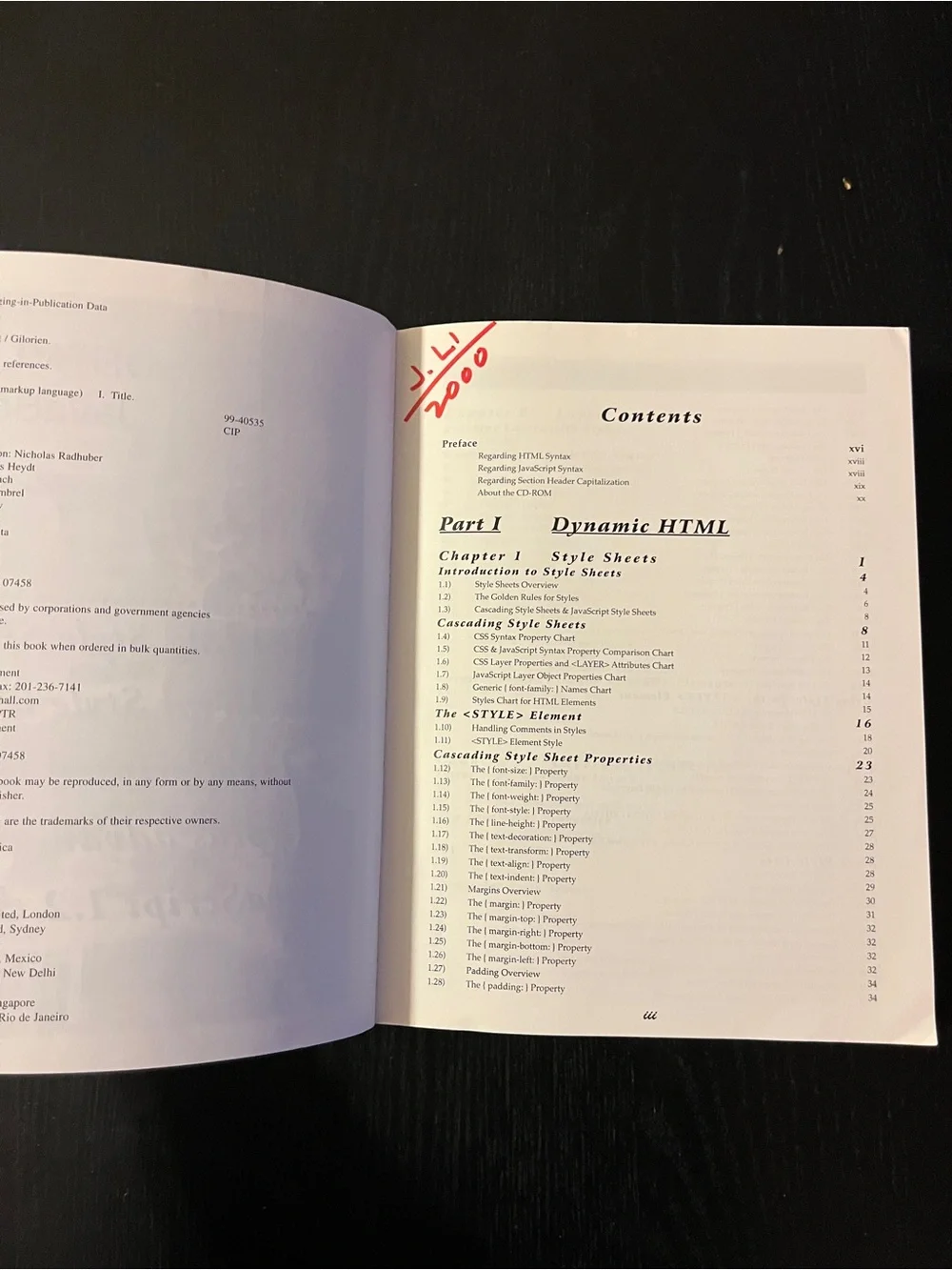 Prentice Hall DHTML & JavaScript Gilorien Book Vintage 1999 CD Included